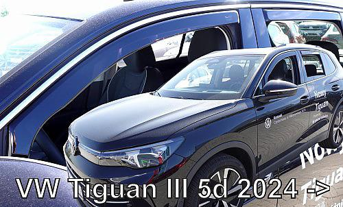 Deflektory-ofuky oken Volkswagen Tiguan 5dvéř. (+ zadní)