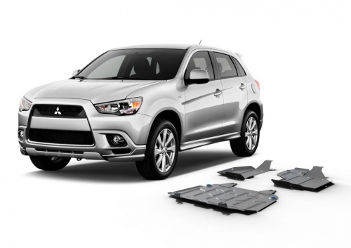 sada ALU krytů podvozku Mitsubishi ASX <br>- motor+převodovka a nádrž+diferenciál