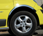Chromové lemy blatníků Opel Vivaro facelift