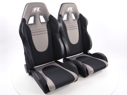 Sportovní sedačky FK Automotive Racecar grey/black