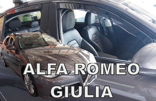 Deflektory-ofuky oken Alfa Romeo Giulia - přední+zadní
