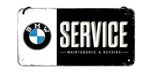 Retro cedule BMW - Service 20x10cm