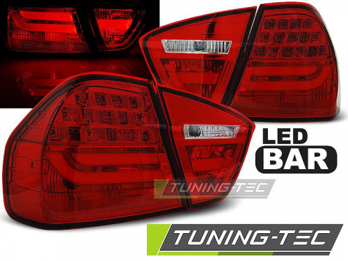 Zadní světla LED BAR BMW E90 červená