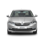 Zimní clona masky chladiče Škoda Octavia III facelift - černá