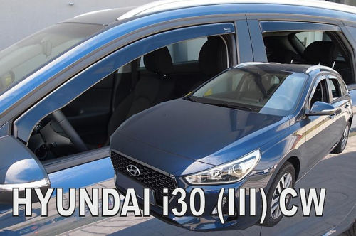 Deflektory-ofuky oken Hyundai i30 III - přední+zadní
