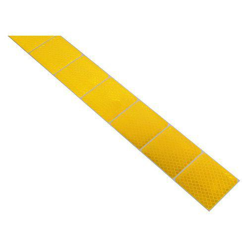 Samolepící páska reflexní - dělená 1m x 5cm, žlutá