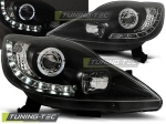 Přední světla Devil eyes LED Peugeot 107 černá
