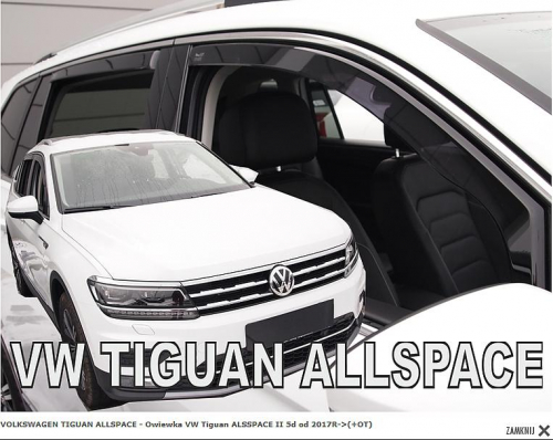 Deflektory-ofuky oken VW Tiguan 5D přední + zadní