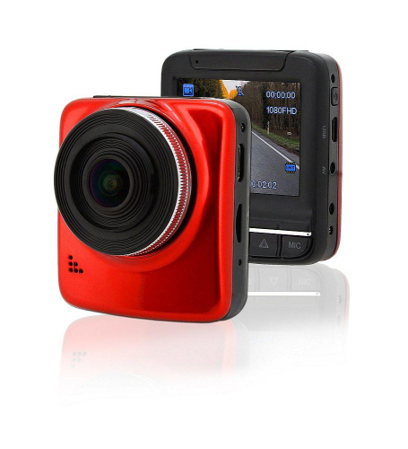 Kamera do interiéru vozu - Full HD 2,4" červená GPS