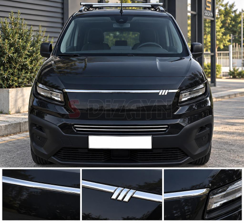 Nerez lišta přední masky Fiat Doblo III K9 facelift