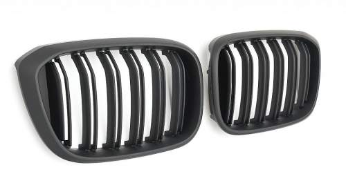 Maska-ledvinky pro BMW X3 G01 - černá, dvojitá žebra
