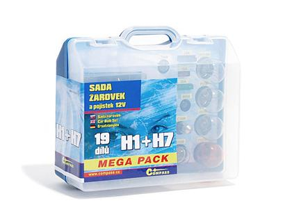 Žárovky servisní box MEGA H1+H7