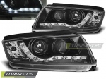 Přední světla Devil Eyes DRL Škoda Fabia, černé