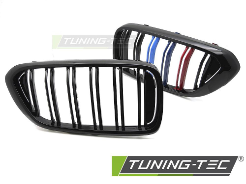 Maska-ledvinky pro BMW G32, černý lesk s trikolórou