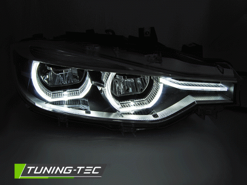 Přední světla full LED s denním svícením BMW 3 F30/F31 LCI, černé provedení