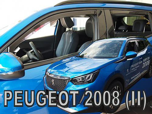 Deflektory-ofuky oken Peugeot 2008 II (+zadní)