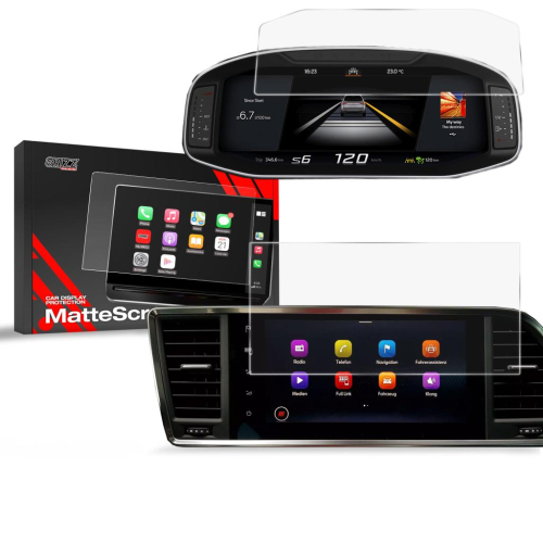 Matná folie na LCD display navigace Seat Ateca