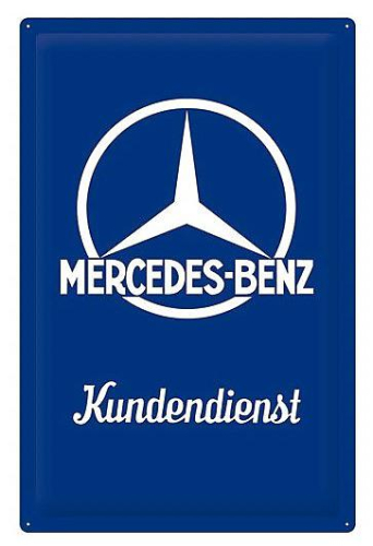 Retro cedule - Mercedes-Benz 40x60cm