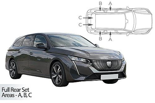 Sluneční clony CarShades Peugeot 308 Combi