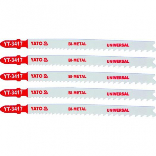 List pilový do přímočaré pily 130 mm UNI TPI10-5 5 ks Bi-Metal