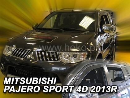 Deflektory-ofuky oken Mitsubishi Pajero Sport + zadní