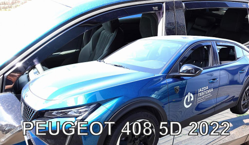 Deflektory-ofuky oken Peugeot 408 5dvéř. (+ zadní)