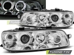 Přední světla chrom Angel Eyes Fiat Punto