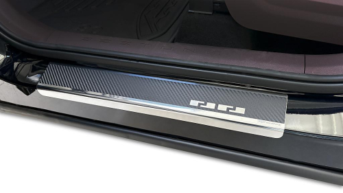 Kryty prahů-nerez+karbon Bestune T90