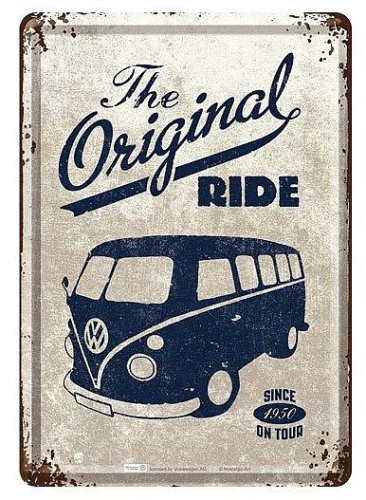 Retro pohlednice - Volkswagen Bulli - The Original Ride 10x14,5cm