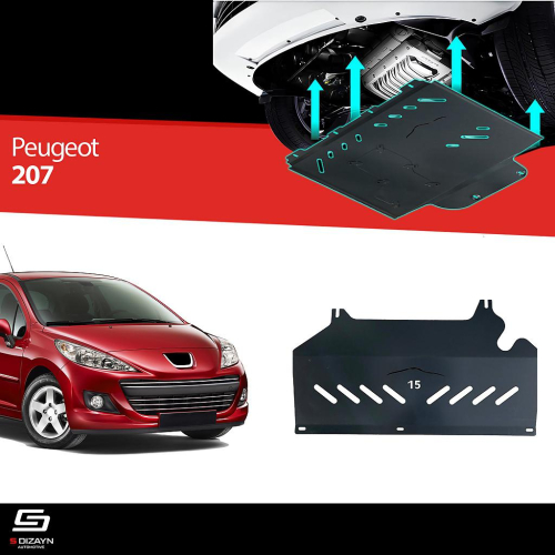 Ocelový kryt pod motor (2mm) Peugeot 207