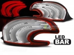 Zadní světla Peugeot 208 červeno-bílá LED BAR