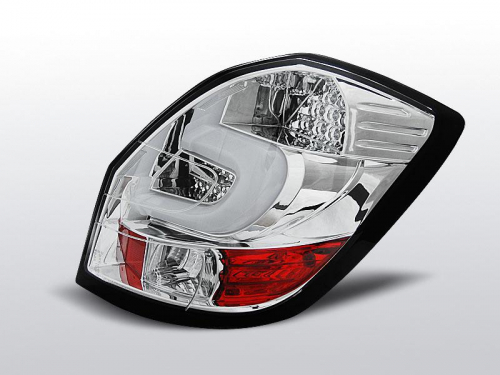 Zadní LED světla Škoda Fabia II, čiré