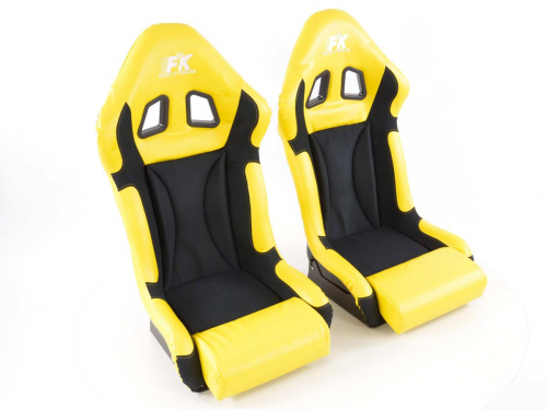 Sportovní sedačky FK Automotive Race 1 yellow