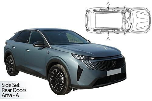 Sluneční clony CarShades Peugeot 3008, 5dvéř. - boční