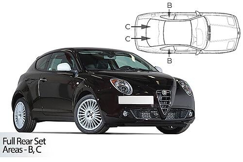 Sluneční clony CarShades ALFA ROMEO Mito, 3-dvéř.