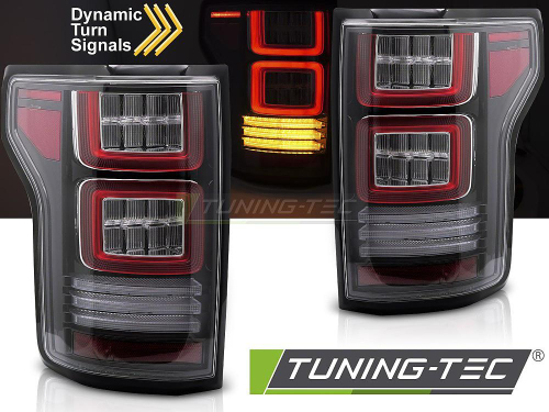 Zadní LED světla s dynamickým blikačem pro Ford F-150 MK13 - červené provedení