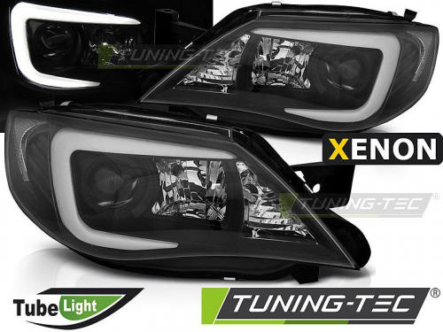 Přední světla černá Subaru Impreza pro vozy s XENON světlomety