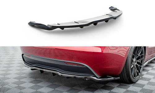 Zadní spoiler nárazníku V.1 Tesla Model 3 Project Highland (Facelift) s žebrováním