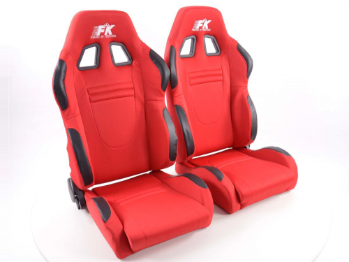 Sportovní sedačky FK Automotive Racecar red