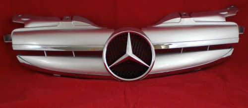 Sportovní maska Mercedes SLK R170, stříbrná-chrom