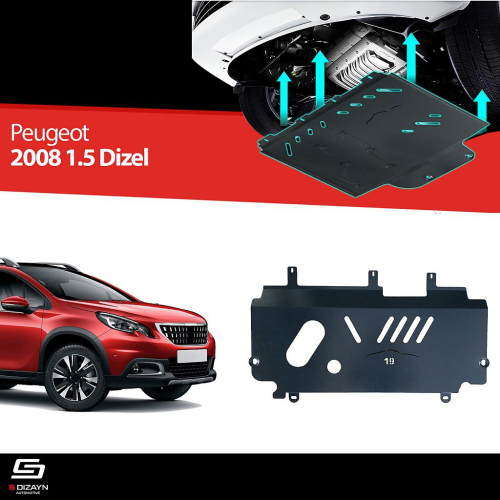 Ocelový kryt pod motor (2mm) Peugeot 2008 1.5 Diesel