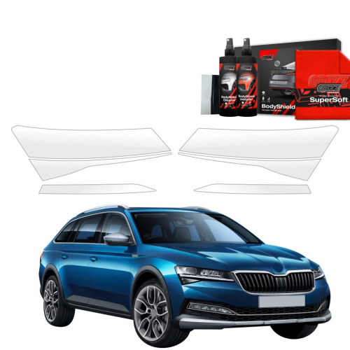 Ochranná folie GRIZZ na přední světlomety Skoda Superb III Combi