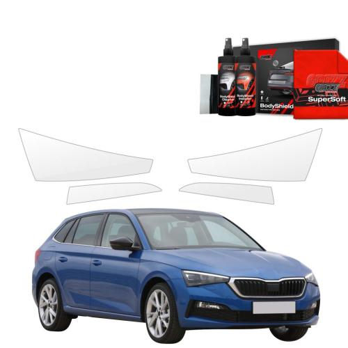 Ochranná folie GRIZZ na přední světlomety Skoda Scala