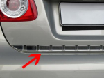 Lišta pátých dveří - leštěný nerez+plast AUDI A4 (B8) 4-dvéř.