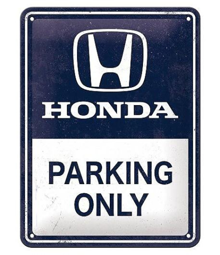 Retro cedule Honda - Parking Only 15x20cm