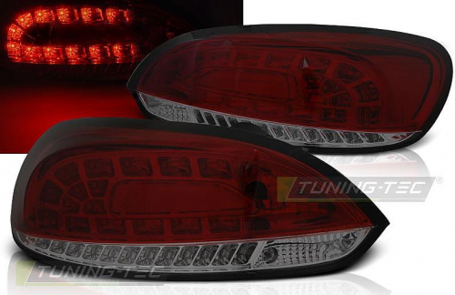 Zadní LED světla Volkswagen Scirocco červené / kouřové