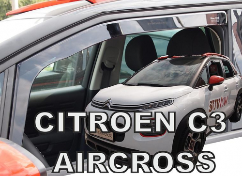 Deflektory-ofuky oken Citroen C3 Aircross - přední
