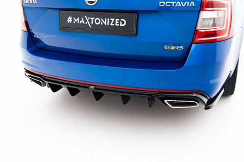 Difuzor zadního nárazníku V.2 Škoda Octavia III RS / Combi / Facelift / Hatchback / Estate - diesel