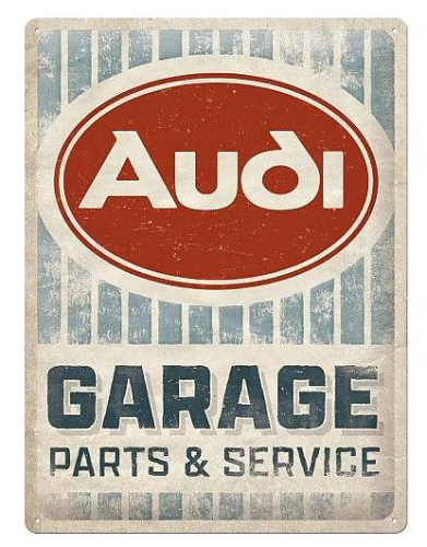 Retro cedule - Audi Garage 30x40cm