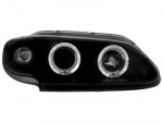 Přední světla černá Angel Eyes Renault Megane